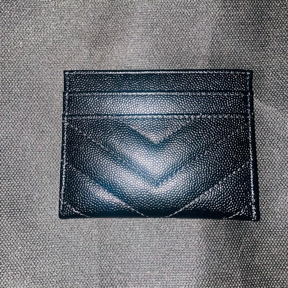 YSL Black Chevron Card Holder - Picture 5 of 10